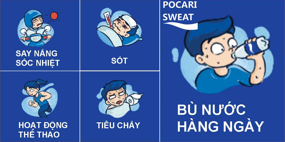 Nước uống Pocari Sweat bù khoáng bổ sung ion, đặt hàng giao nhanh