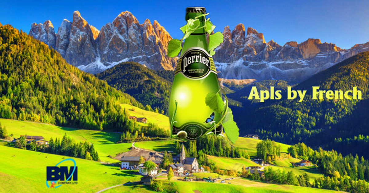 Nước khoáng Perrier có ga